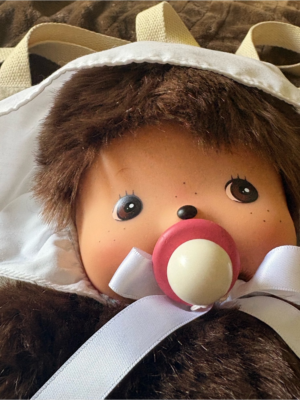 large size bebichhichi boy monchhichi with bonnet - Picture 4 of 5